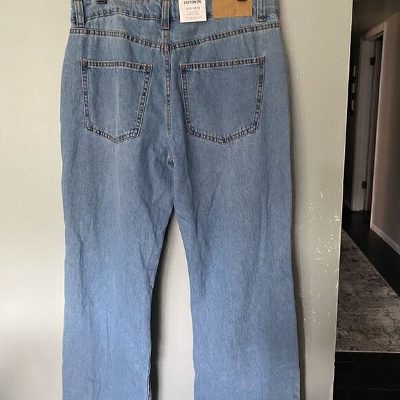 NWT Cotton:On Low Rise Baggy Jean rain blue rip 8 - Picture 4 of 11